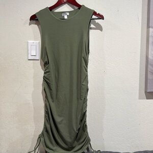 Sage green draw string dress